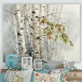 thumbnail image 1 of Designart "Soft Birch Wood Charm II" Tree Birch Wall Art Living Room, 1 of 7