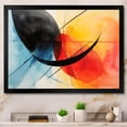 thumbnail image 1 of Designart "Soft Colors Patterns Geometric Harmony IV" Abstract Framed Wall Art Decor - Modern Black Abstract Geometric Hallway Framed Wall Art Decor, 1 of 6