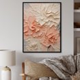thumbnail image 1 of Designart "Soft Harmony In Beige And Pink Blooms" Flowers Floater Framed Canvas Wall Art, 1 of 5
