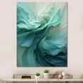 thumbnail image 1 of Designart "Soft Ink Spirals in Green and White" Abstract Canvas Wall Art - Modern White Abstract Spirals Living Room Canvas Art, 1 of 6