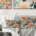 thumbnail image 1 of Designart "Soft Pastel Floral Tapestry III" Eclectic Printed Throw Pillow, 1 of 5