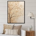 thumbnail image 1 of Designart "Solitary Beige Maple Serenity I" Tree Maple Floater Framed Wall Art Prints, 1 of 5
