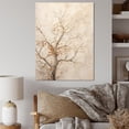 thumbnail image 1 of Designart "Solitary Beige Maple Serenity" Tree Maple Canvas Art Print, 1 of 7