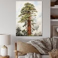 thumbnail image 1 of Designart "Solitary Rising Redwoods" Tree Redwood Canvas Art Print, 1 of 7