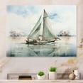 thumbnail image 1 of Designart "Solitary Sail Minimalist Maritime II" Boat Metal Wall Art Prints, 1 of 5