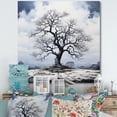 thumbnail image 1 of Designart "Solitary Tree In Monochrome" Tree Monochrome Wall Decor, 1 of 7