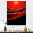 thumbnail image 1 of Designart "Solitude Amidst Red Sands II" Landscapes Canvas Wall Art - Global Red Desert Bedroom Canvas Wall Art, 1 of 6