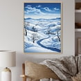 thumbnail image 1 of Designart "Solitude Amidst Winter s Snow IV" Landscape & Nature Floater Framed Canvas Print, 1 of 7