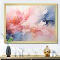 thumbnail image 1 of Designart "Soothing Swirls Pink and Blue Symphony III" Abstract Framed Wall Art Decor - Modern Pink Abstract Painting Entryway Framed Wall Art, 1 of 6