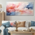 thumbnail image 1 of Designart "Soothing Swirls Pink and Blue Symphony III" Oversized Abstract Wall Art - Modern Pink Abstract Painting Entryway Wall Art Print, 1 of 4