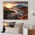 thumbnail image 1 of Designart "South African Beauty Table Mountain III" Landscapes Floater Framed Canvas Print, 1 of 7