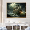 thumbnail image 1 of Designart "Sovereigns Of The Pirate-Infested Seas" Pirate Floater Framed Canvas Art Print, 1 of 5