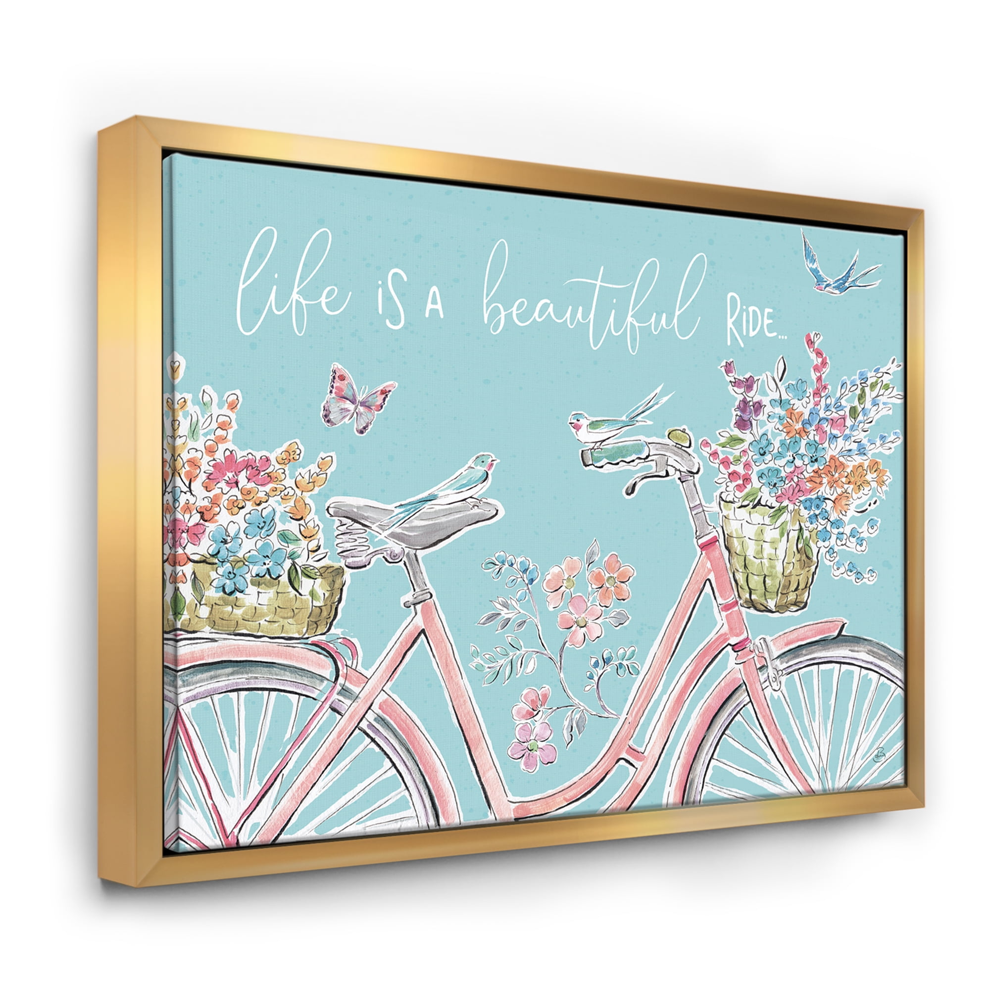 Designart ' Sparrow Spring III Crop ' Traditional Framed Canvas