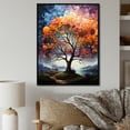 thumbnail image 1 of Designart "Spectrum Of Colorful Oaks I" Tree Oak Floater Framed Canvas Art Print, 1 of 5