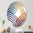 thumbnail image 1 of Designart "Spectrum's Balance IV" Rainbow Baptist Fan Round Wall Mirror - Landscapes Oval Printed Decorative Mirror - Multiple Color Options, 1 of 5