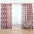 thumbnail image 1 of Designart 'Spheres Pink III' Bohemian & Eclectic Curtain Panel, 1 of 4
