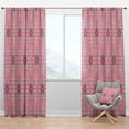 thumbnail image 1 of Designart 'Spheres Pink V' Bohemian & Eclectic Blackout Curtain Panel, 1 of 4