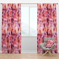 thumbnail image 1 of Designart 'Spheres Pink VIII' Modern & Contemporary Blackout Curtain Panel, 1 of 4