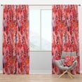 thumbnail image 1 of Designart 'Spheres Pink XII' Floral Blackout Curtain Panel, 1 of 4
