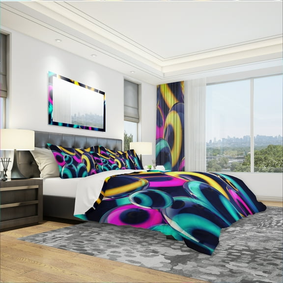 Designart 'Spherical Insight' Modern & Contemporary Duvet Cover Set