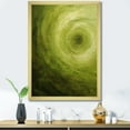 thumbnail image 1 of Designart "Spiral Of The Green Orbit I" Abstract Spirals Picture Framed Canvas Wall Art, 1 of 5