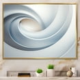 thumbnail image 1 of Designart "Spiral Of White Orbiting Overture" Abstract Spirals Floater Framed Wall Art Prints, 1 of 5