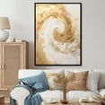 thumbnail image 1 of Designart "Spiraling Energy In Ebullience I" Abstract Spirals Floater Framed Wall Art Living Room, 1 of 5