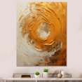 thumbnail image 1 of Designart "Spiraling In Golden Lemon Zest I" Abstract Spirals Canvas Prints, 1 of 7