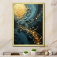 thumbnail image 1 of Designart "Spiraling In Golden Twilight" Abstract Spirals Picture Framed Canvas Prints, 1 of 5
