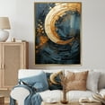 thumbnail image 1 of Designart "Spiraling In Golden Twilight I" Abstract Spirals Floater Framed Wall Decor, 1 of 5