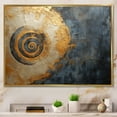 thumbnail image 1 of Designart "Spiraling In Golden Twilight III" Abstract Spirals Floater Framed Wall Art Prints, 1 of 5