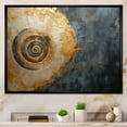 thumbnail image 1 of Designart "Spiraling In Golden Twilight III" Abstract Spirals Floater Framed Wall Art Prints, 1 of 5