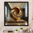 thumbnail image 1 of Designart "Spiraling In The Golden Ratio" Abstract Spirals Picture Framed Canvas Prints, 1 of 5
