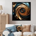 thumbnail image 1 of Designart "Spiraling In The Golden Ratio I" Abstract Spirals Picture Framed Wall Decor, 1 of 5