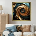 thumbnail image 1 of Designart "Spiraling In The Golden Ratio I" Abstract Spirals Picture Framed Wall Decor, 1 of 5
