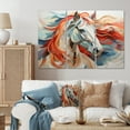 thumbnail image 1 of Designart "Spirit Of Equus Colorful Horse" Animals Metal Wall Décor Set, 1 of 5