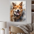 thumbnail image 1 of Designart "Spirit Of The Shiba Inu" Animals Dog Floater Framed Wall Art Living Room, 1 of 5