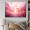 thumbnail image 1 of Designart "Spiritual Glow Of Christian Ascension Art I" Christianity Floater Framed Wall Art Living Room, 1 of 5