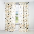 thumbnail image 1 of Designart "Splendid Rustic Polka Dots" Polka Dots Room Darkening Curtain Single Panel, 1 of 6