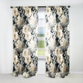 thumbnail image 1 of Designart "Splendid Urban Elegance" Floral Room Darkening Curtain Single Panel, 1 of 6