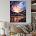 thumbnail image 1 of Designart "Spotlight on the Stadium III" Cityscapes Wall Art Print, 1 of 5