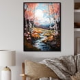 thumbnail image 1 of Designart "Spring Awakening Birch Woods I" Floral Floater Framed Wall Art Living Room, 1 of 7