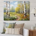 thumbnail image 1 of Designart "Spring Awakening Birch Woods II" Tree Birch Canvas Print, 1 of 5