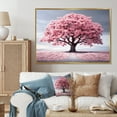 thumbnail image 1 of Designart "Spring Awakening Pink Tree Serenade I" Floral Floater Framed Canvas Print, 1 of 7