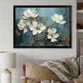 Designart "Spring Beauty White and Blue Flower Elegance II" Floral