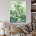 thumbnail image 1 of Designart "Spring Blooms Green American Basswood Tree II" Landscapes Canvas Wall Art - Country Green Tree Living Room Canvas Art, 1 of 1