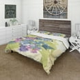 thumbnail image 1 of Designart 'Spring Bouquet II' Traditional Duvet Cover Set, 1 of 4