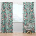 thumbnail image 1 of Designart 'Spring Floral Pattern In Soft Oastel Colors' Mid-Century Modern Blackout Curtain Panel, 1 of 4