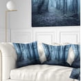 thumbnail image 1 of Designart Spring Foggy Forest Trees - Landscape Photography Throw Pillow - 16x16, 1 of 5