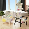 thumbnail image 1 of Designart "Spring Minimalist Confetti I" Upholstered Modern Accent Chair - Arm Chair, 1 of 5